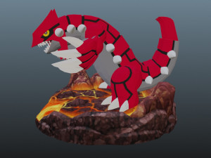 pokemon groudon Model do druku 3D