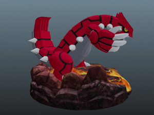 pokemon groudon Model do druku 3D