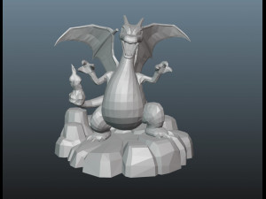 pokemon charizard Modello di stampa 3D