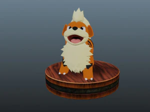 Pokémon Growlithe Modelo de Impressão 3D