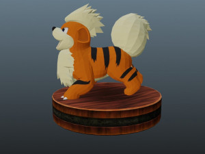 pokemon growlithe 3D प्रिंट मॉडल