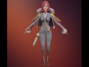 Three colors female costume Modelo 3D