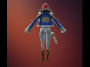 Three colors female costume Modelo 3D