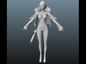 Three colors female costume Modelo 3D