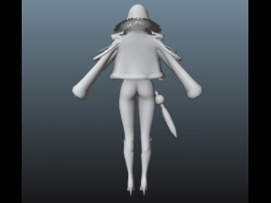 Three colors female costume Modelo 3D