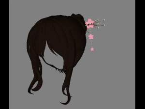 Женские волосы 3D Модель