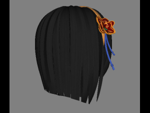 Female hair 3Dモデル