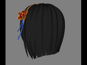 Female hair 3Dモデル