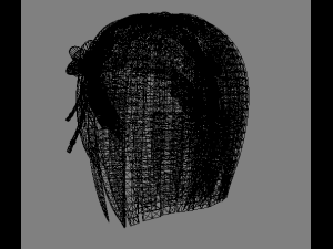 Female hair 3Dモデル
