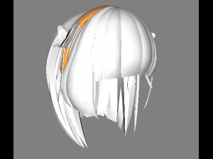 Female hair 3Dモデル