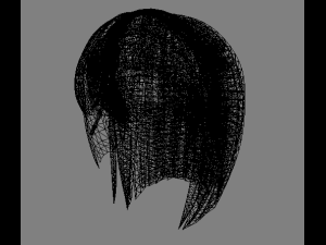 Female hair 3Dモデル