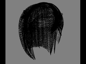 Female hair 3Dモデル