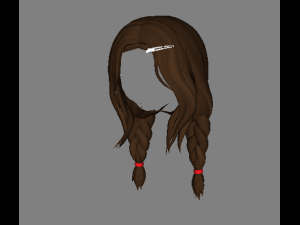 Female hair Modelo 3D