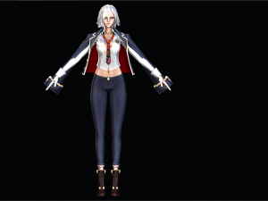 Female School character 3D Модель