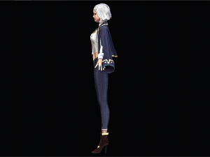Female School character 3D Model
