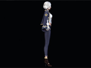 Female School character 3D Model