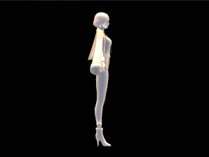 Female School character 3D Model