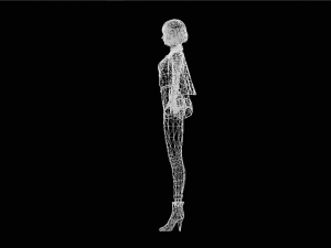 Female School character 3D Model