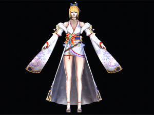 Two Color Female Princess Character 3D 모델