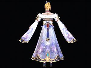 Two Color Female Princess Character 3D 모델