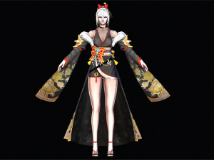 Two Color Female Princess Character 3D 모델