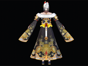 Two Color Female Princess Character 3D 모델