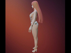 Female Swimsuit Character 3D Model