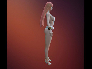 Female Swimsuit Character 3D Model