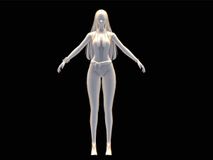 Female Swimsuit Character 3D Model
