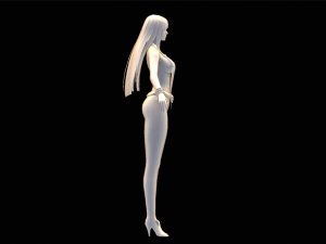 Female Swimsuit Character 3D Model