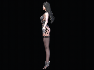 Female Hallowen Swimsuit Character 3D 模型