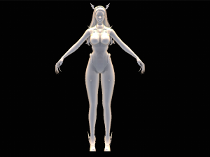 Female Hallowen Swimsuit Character 3D 模型