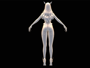 Female Hallowen Swimsuit Character 3D 模型