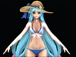 Female Swimsuit Character 3D Модель