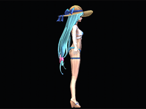 Female Swimsuit Character Modello 3D