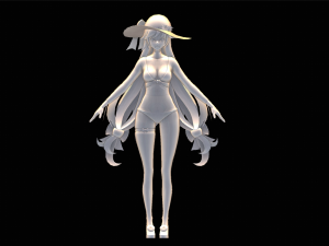 Female Swimsuit Character Modello 3D