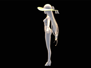 Female Swimsuit Character Modello 3D