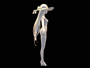 Female Swimsuit Character Modello 3D