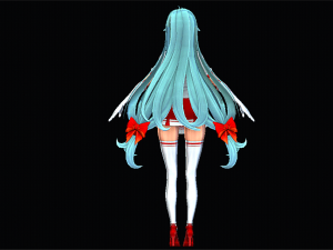 Three color Female Character 3D मॉडल