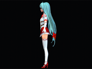 Three color Female Character 3D मॉडल