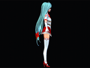 Three color Female Character 3D मॉडल