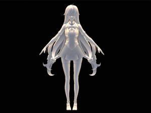 Three color Female Character 3D मॉडल
