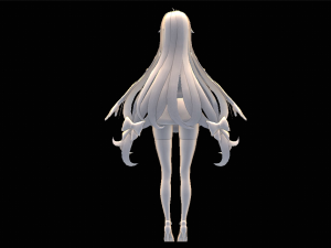 Three color Female Character 3D मॉडल