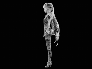 Three color Female Character 3D मॉडल