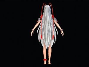 Female Swimsiut Character 3D Model
