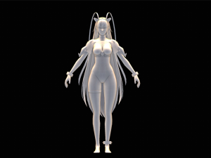 Female Swimsiut Character 3D Model