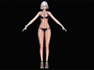 Female Swimsiut Character 3D Модель