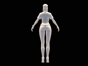 Female Baseball Character 3D Модель