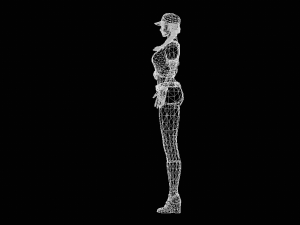 Female Baseball Character 3D Модель
