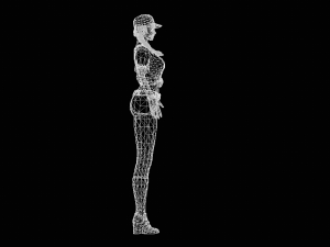 Female Baseball Character 3D Модель